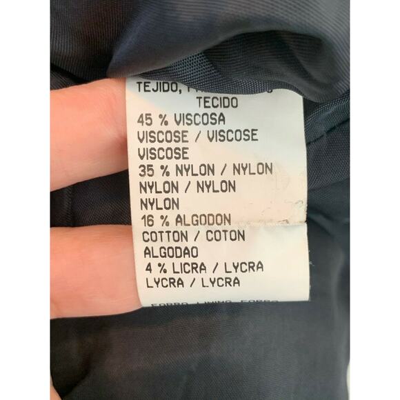 Pedro del Hierro gray woven zipper blazer jacket size 40 - Small - Picture 4 of 10